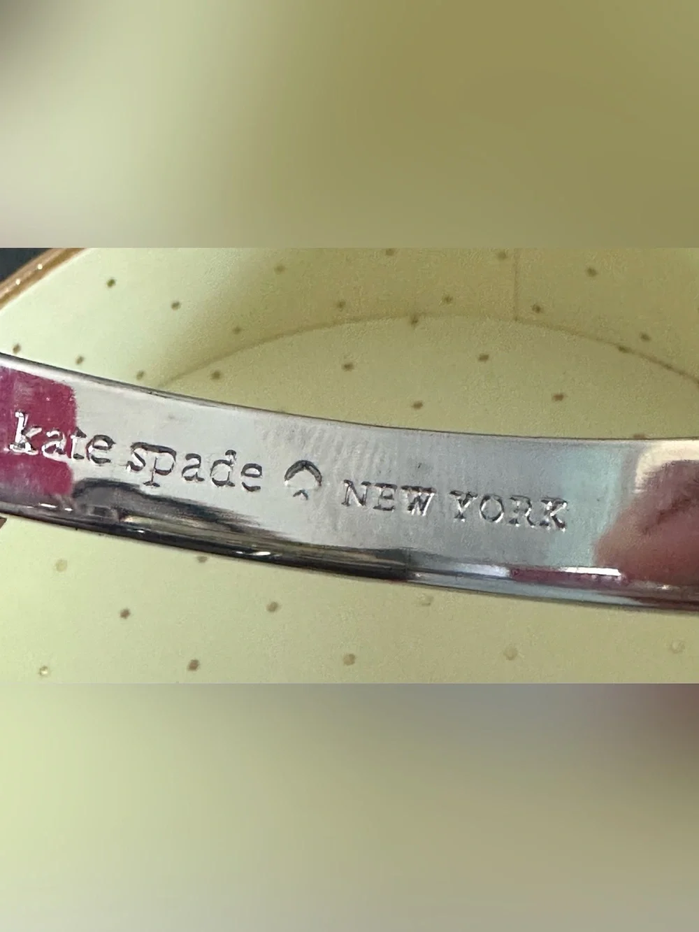 NWT kate spade Silver Engraved Best Friend/Bridesmaid Bangle - Picture 10 of 13